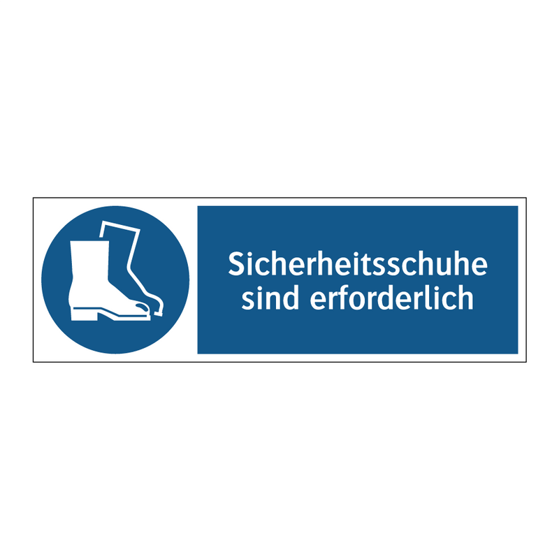 Sicherheitsschuhe sind erforderlich