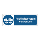 Rückhaltesystem verwenden