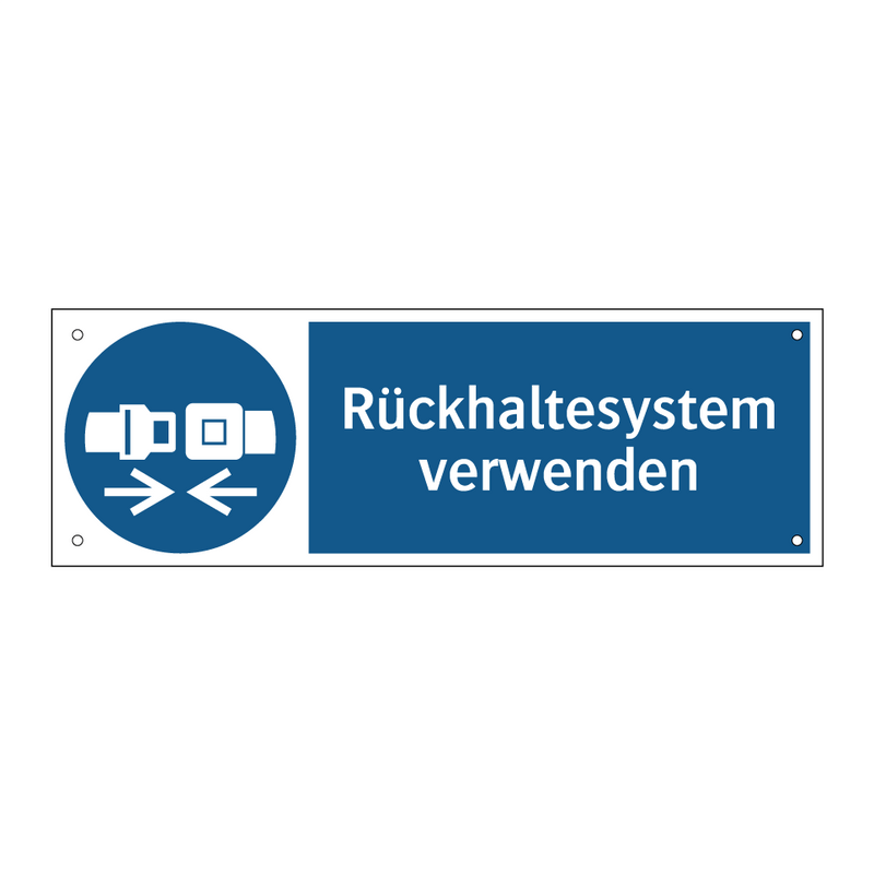 Rückhaltesystem verwenden
