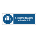 Sicherheitsweste erforderlich