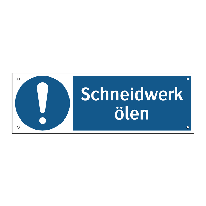 Schneidwerk ölen