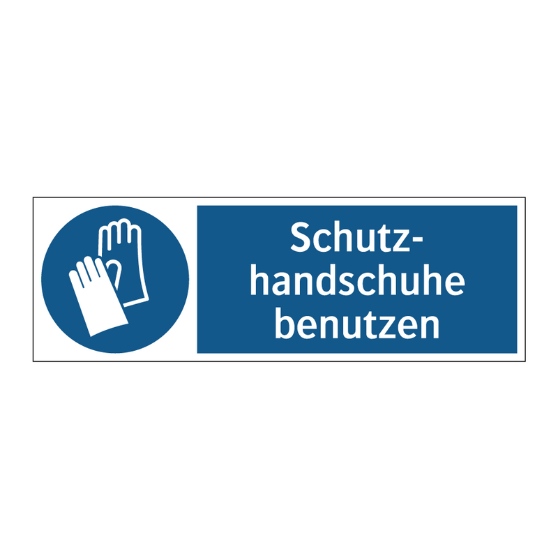 Schutz- handschuhe benutzen