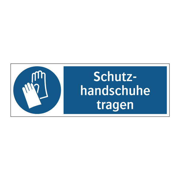 Schutz- handschuhe tragen