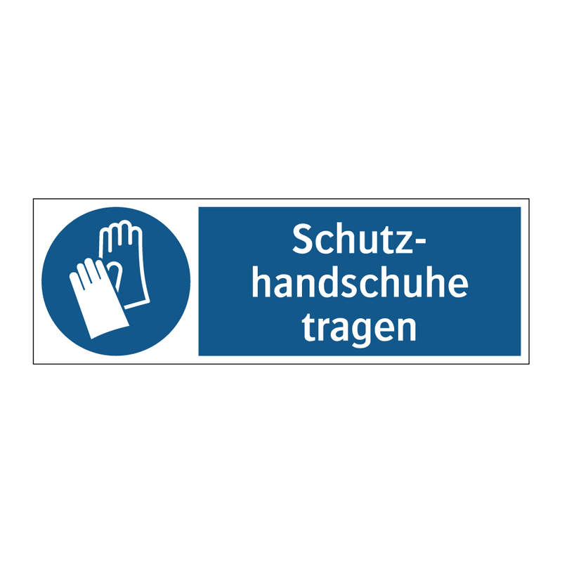 Schutz- handschuhe tragen