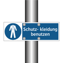 Schutz- kleidung benutzen