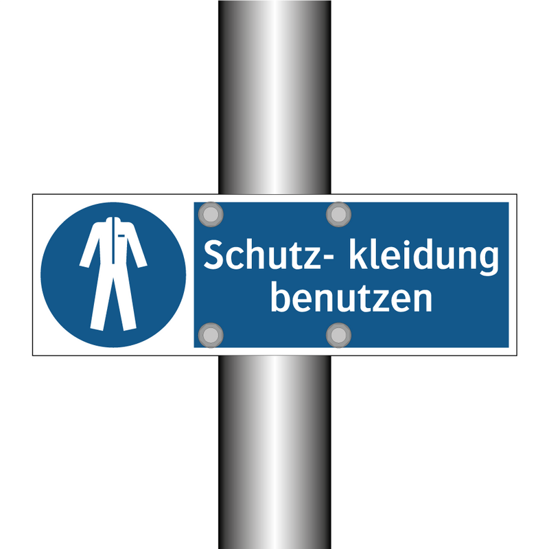 Schutz- kleidung benutzen
