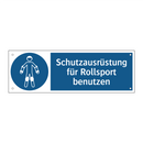 Schutzausrüstung für Rollsport benutzen