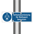 Schutzausrüstung für Rollsport benutzen
