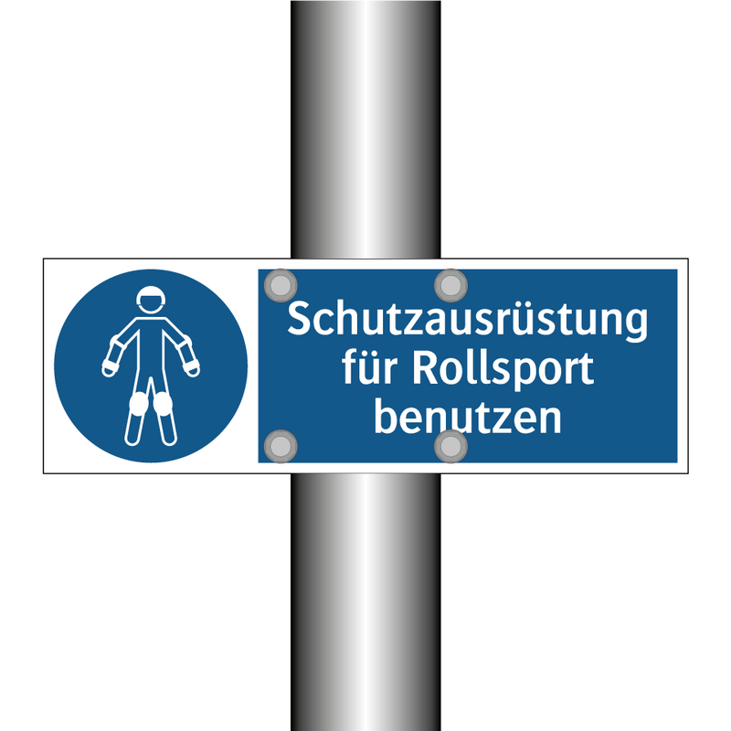 Schutzausrüstung für Rollsport benutzen