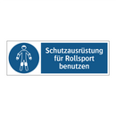 Schutzausrüstung für Rollsport benutzen