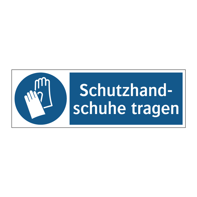 Schutzhand- schuhe tragen