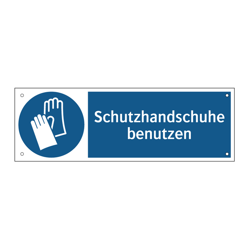 Schutzhandschuhe benutzen