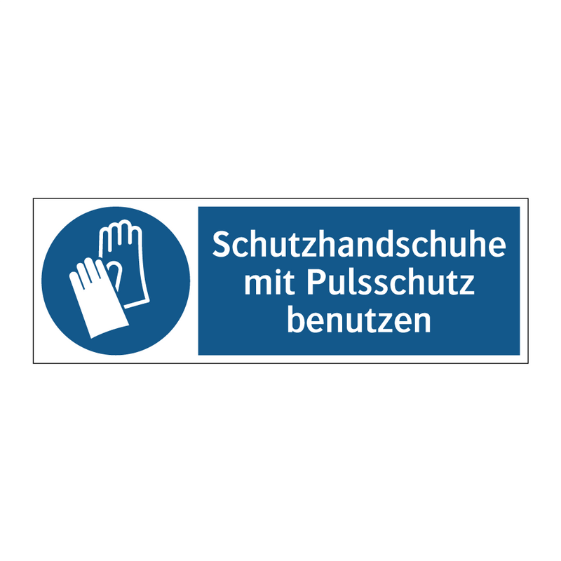 Schutzhandschuhe mit Pulsschutz benutzen