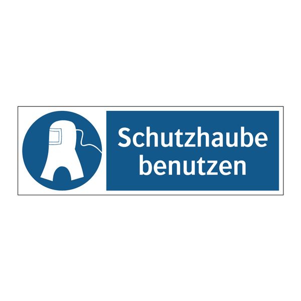 Schutzhaube benutzen