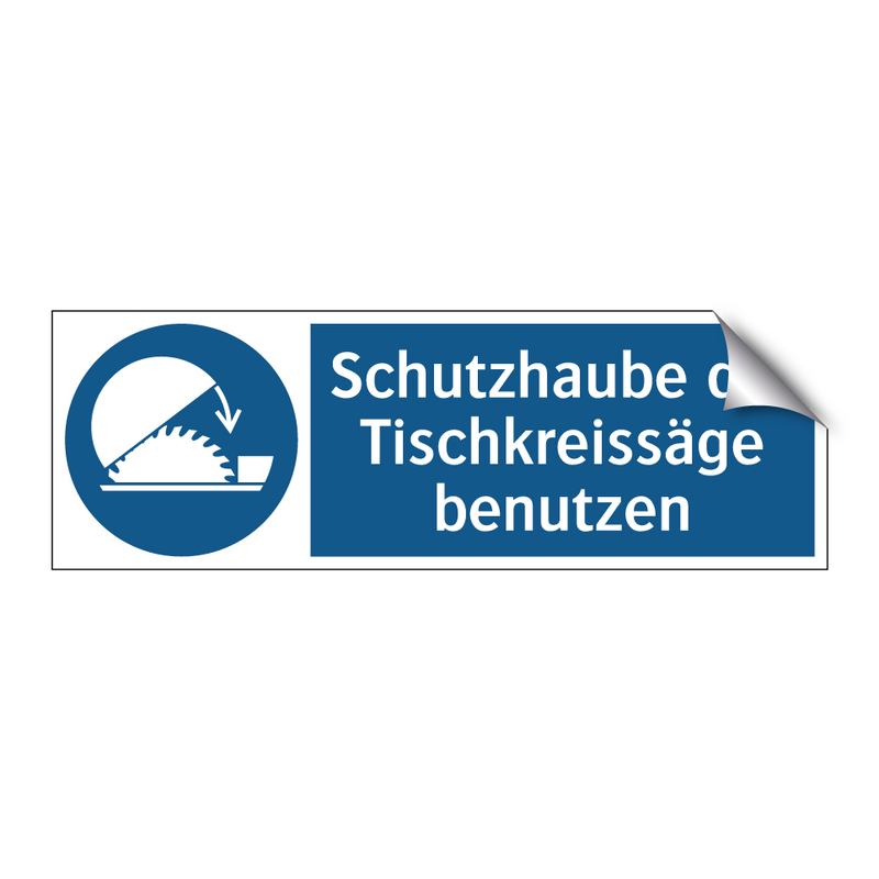 Schutzhaube der Tischkreissäge benutzen