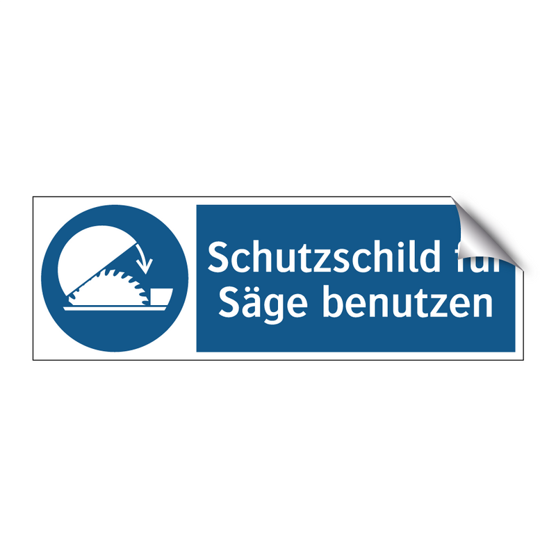 Schutzschild für Säge benutzen