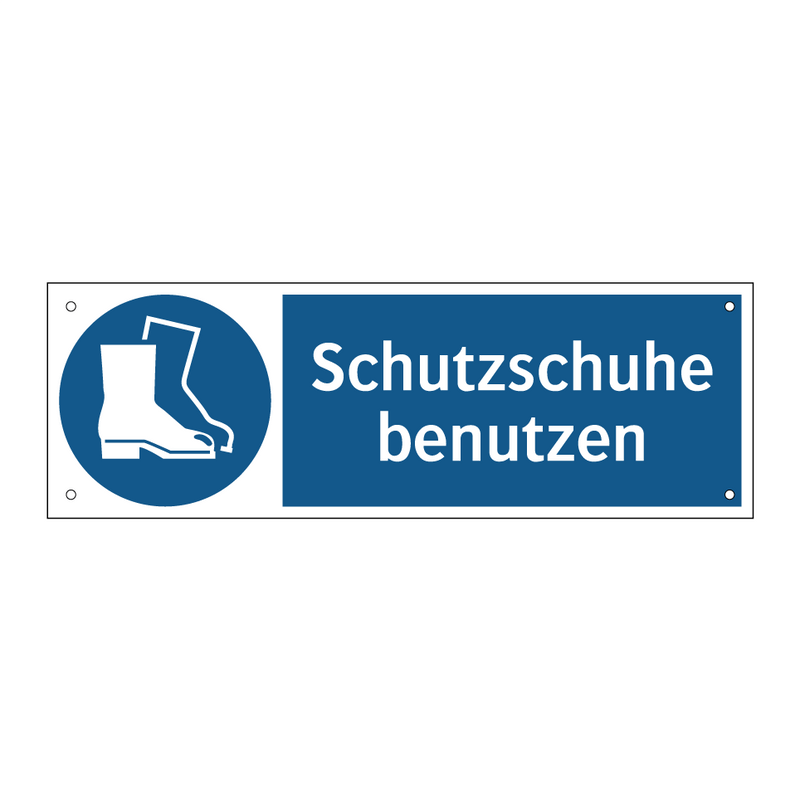Schutzschuhe benutzen