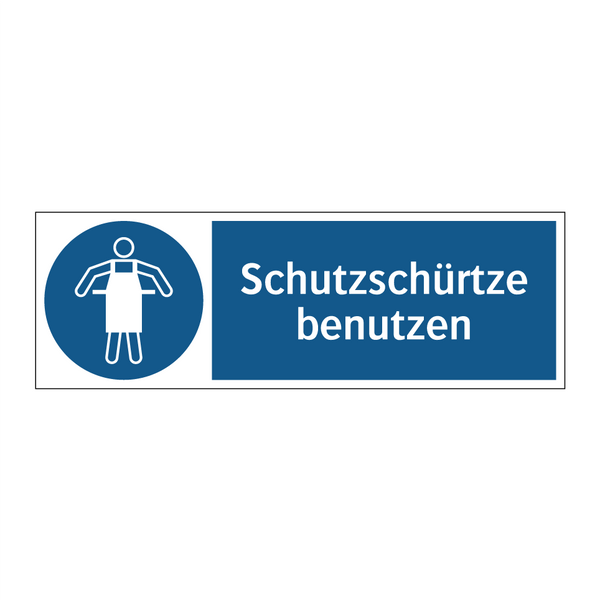 Schutzschürtze benutzen