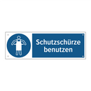 Schutzschürze benutzen