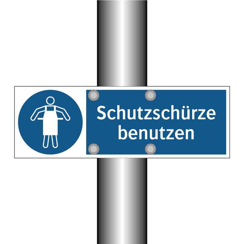 Schutzschürze benutzen
