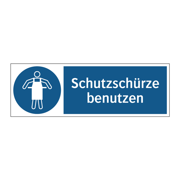 Schutzschürze benutzen