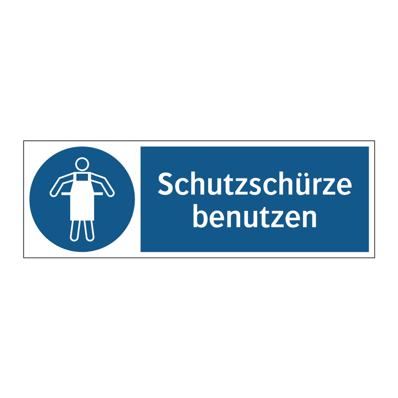 Schutzschürze benutzen