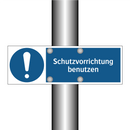 Schutzvorrichtung benutzen