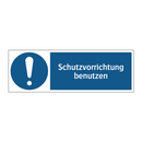 Schutzvorrichtung benutzen