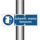 Schweiß- maske benutzen