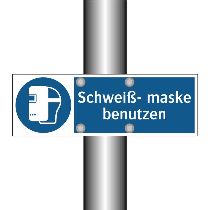 Schweiß- maske benutzen