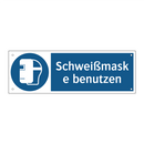 Schweißmaske benutzen