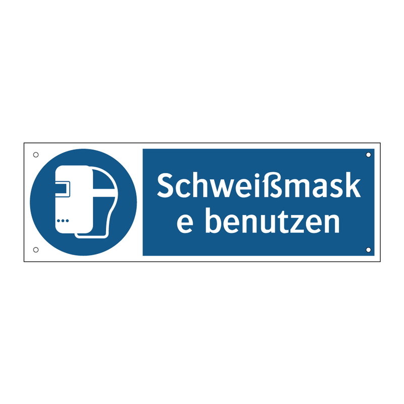 Schweißmaske benutzen