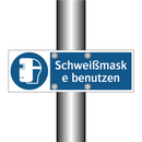 Schweißmaske benutzen