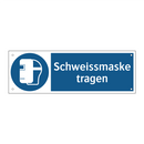 Schweissmaske tragen
