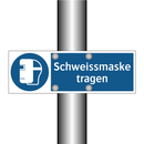 Schweissmaske tragen