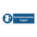 Schweissmaske tragen