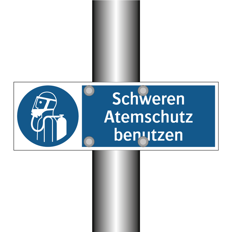 Schweren Atemschutz benutzen