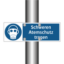 Schweren Atemschutz tragen