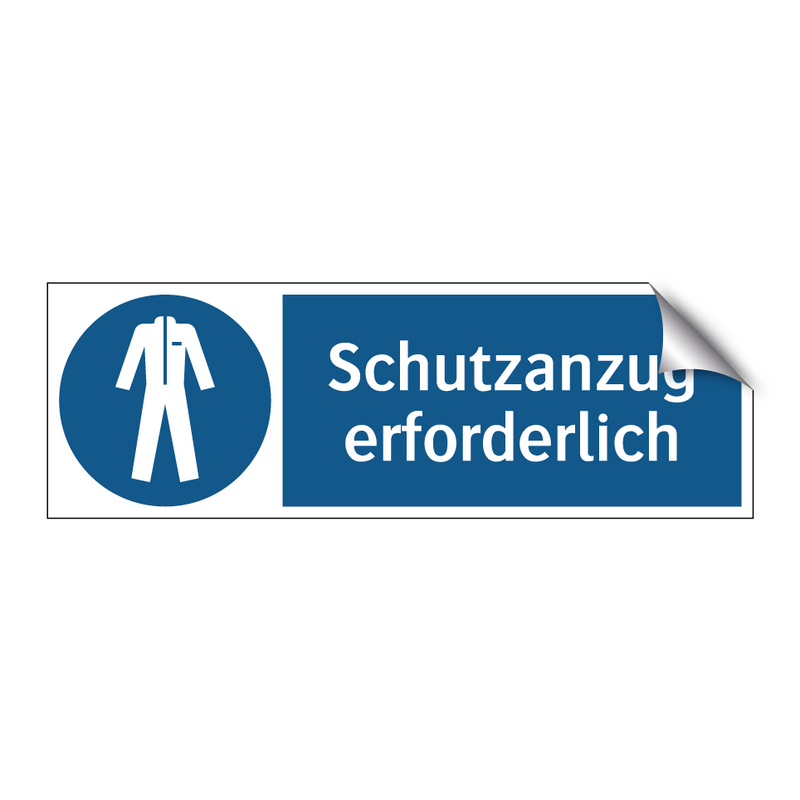 Schutzanzug erforderlich