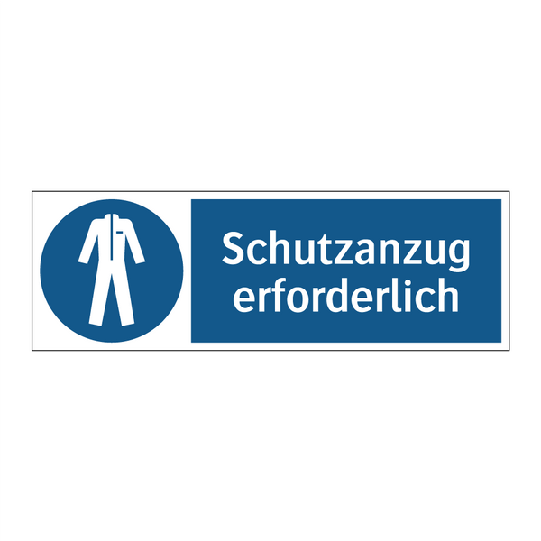 Schutzanzug erforderlich