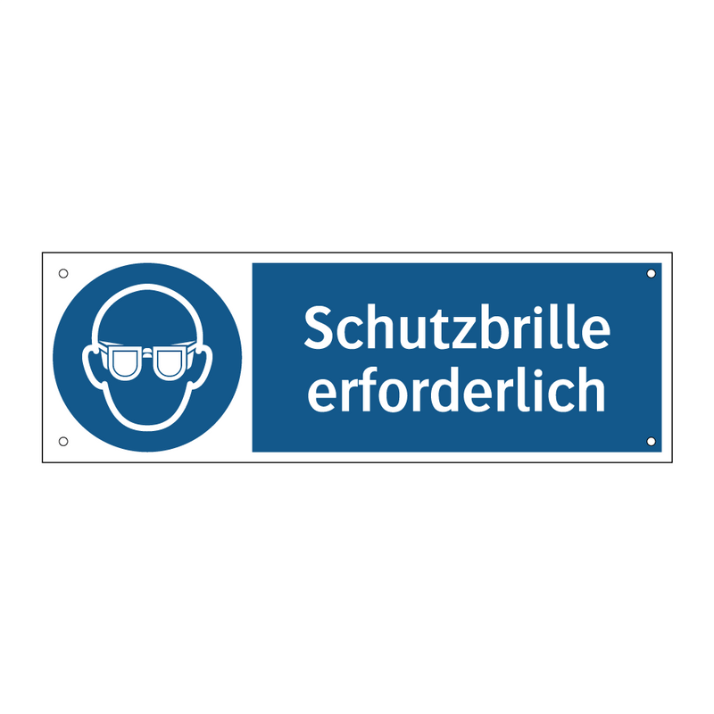 Schutzbrille erforderlich
