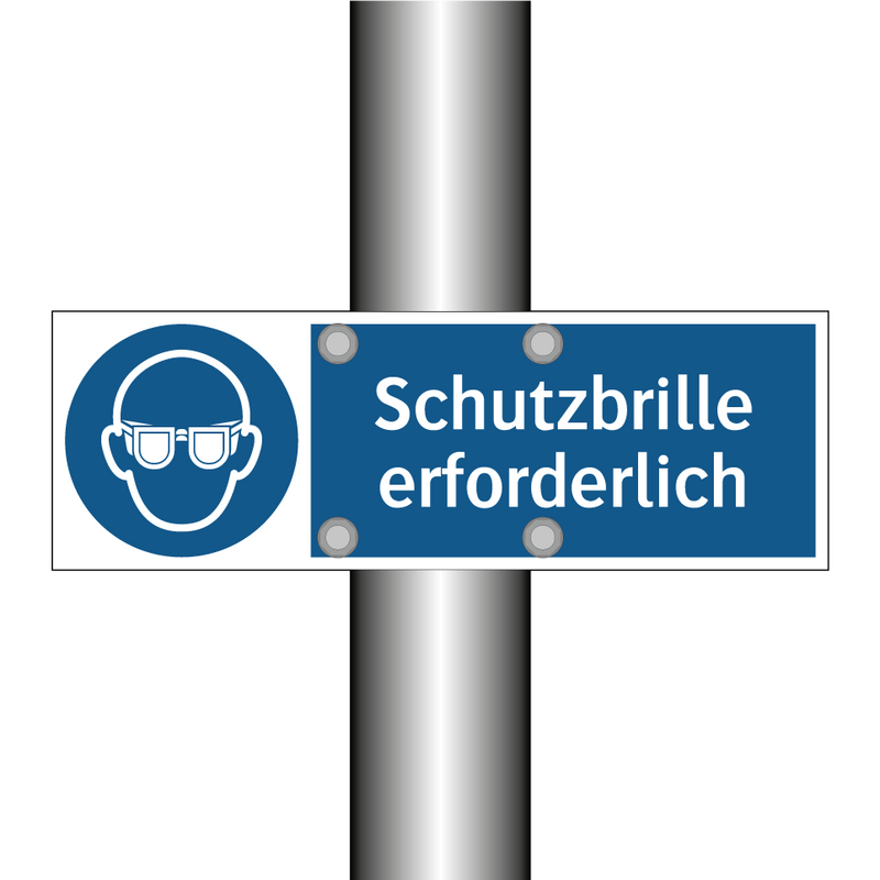 Schutzbrille erforderlich