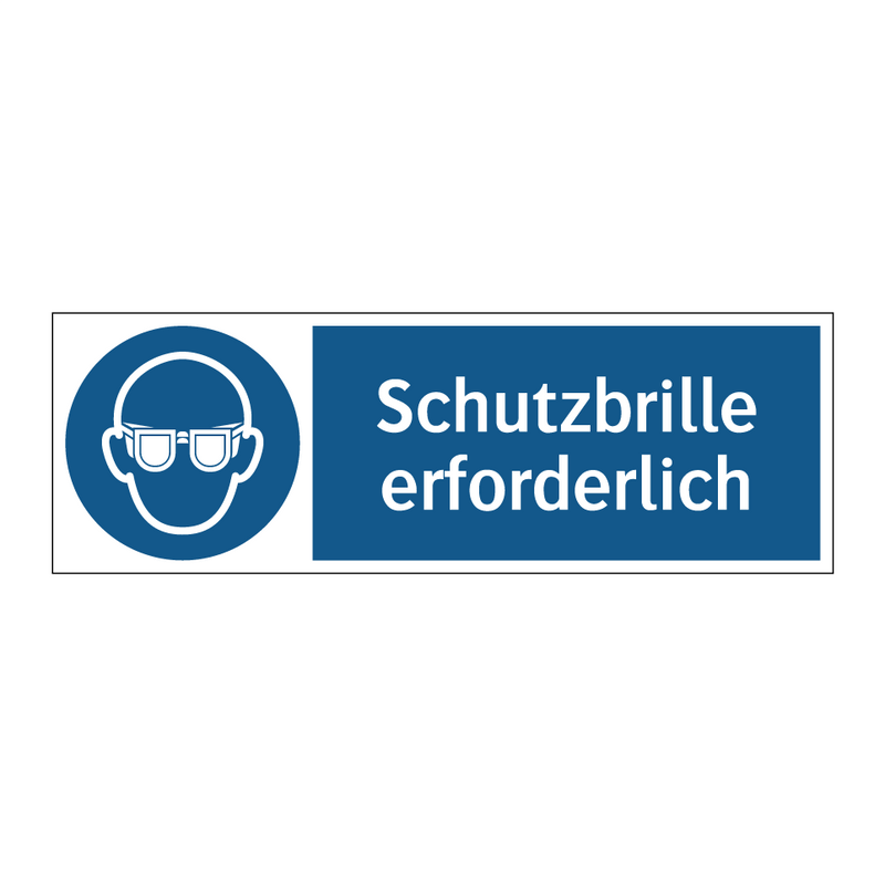Schutzbrille erforderlich