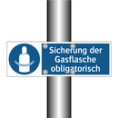 Sicherung der Gasflasche obligatorisch