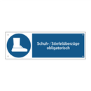 Schuh-/Stiefelüberzüge obligatorisch
