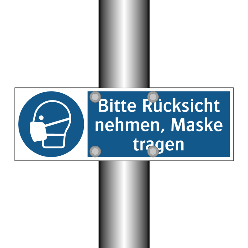 Bitte Rücksicht nehmen, Maske tragen