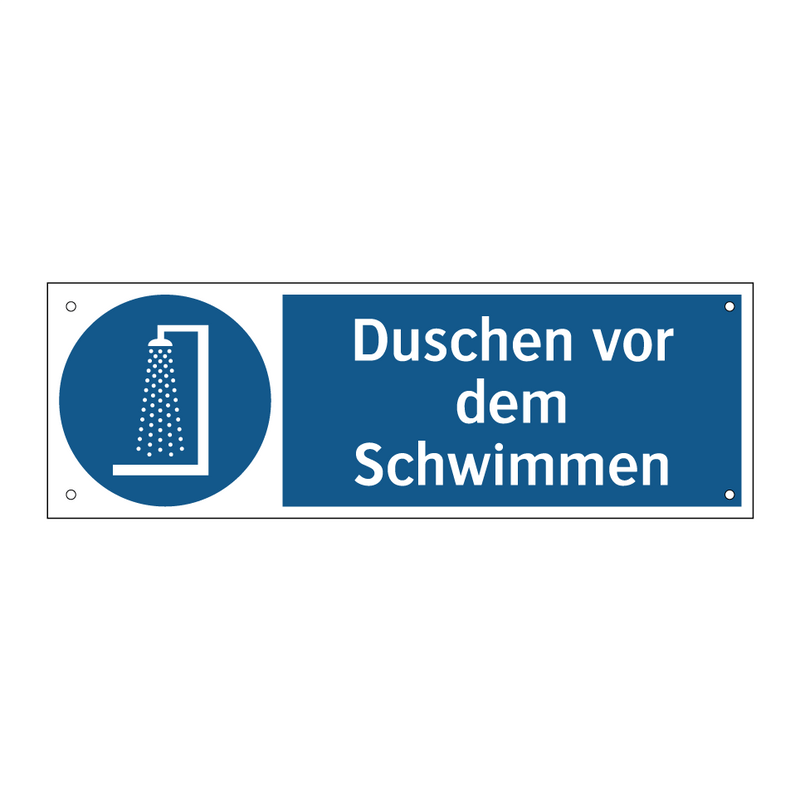 Duschen vor dem Schwimmen