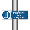 Duschen vor dem Schwimmen