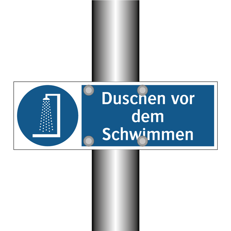 Duschen vor dem Schwimmen