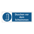 Duschen vor dem Schwimmen